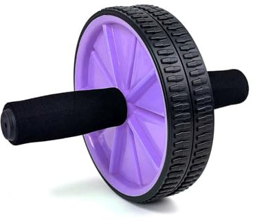 OcioDual Bauchroller Bauchmuskeltrainer, Bauchtrainer Roller, Sportgeräte Zuhause, Bauch Trainingsgerät, Abdominal Wheel, Core, Bauchroller mit Griff, AB Wheel, Lila