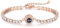 LoLaTide Personalisiertes Armband mit Bild Im Stein Benutzerdefinierte Foto Armbänder Silber/Roségold/GoldGeschenke für Herren Damen der Erinnerung (Roségold)