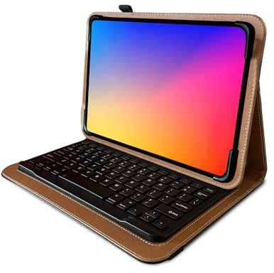 Navitech Custodia con tastiera Bluetooth rotazionale nera compatibile con tablet ZIOVO da 10 pollici