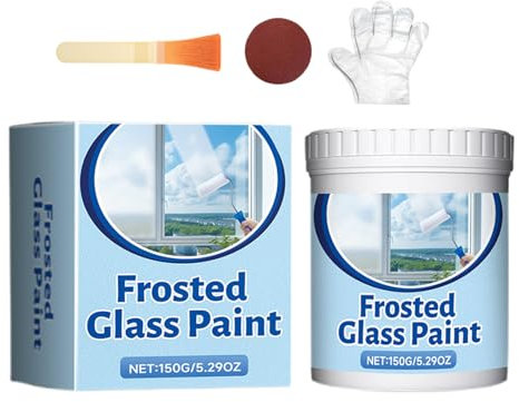 Peinture pour verre dépoli pour fenêtre – Peinture pour verre dépoli sans effort | Intensité lumineuse pour fenêtre | Dépoli pour peinture de porte