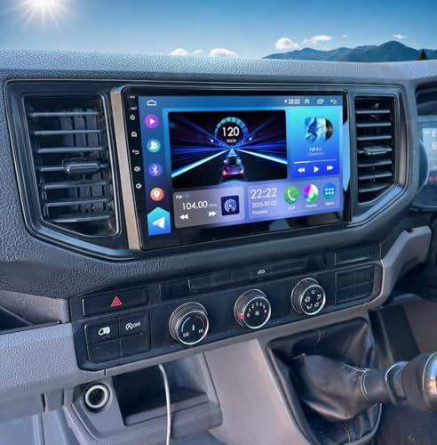 10 Inch Android 14 Car Stereo for VW Crafter 2017-2021 2+32G w/Wireless Carplay Android Auto Car Stereo Radio GPS Sat Nav w/BT FM/RDS Mirror Link SWC Split Screen Rear Camera