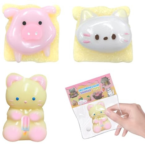 SPERMUOY Taba Squishy Pfote,3 Stück katzenpfoten Squishy fufu Squishy,taba Squishy Pfote Squishy Katze Anti Stress katzenpfote für Mädchen, Jungen, Geburtstagsgeschenke