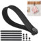 XHTXHT 6pcs Handtuchaufhänger clip - Nähfrei-Aufhänger für Handtücher - Silikon handtuchhaken - handtuchclips zum aufhängen,Wasserdichtes Silikonmaterial Für Bad, Küche, Camping(schwarz)
