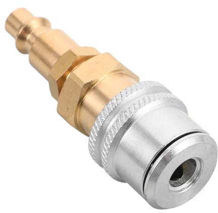 PENIKOKO Boquilla De Chuck De Neumáticos Conector Rápido para Infladores De Ruedas Coche Accesorio para Compresores De Aire Conexión Segura para Calibre Inflador 2.63 X 0.90 X 0.90 in