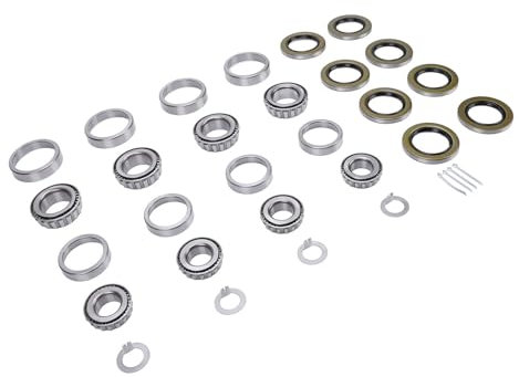 EBTOOLS Kit di Cuscinetto per Assi del Rimorchio per Barca 25580 14125A per Assi 5200-7000 Libbre - 4 Set con Accessori Completi