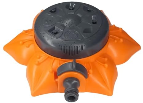 Robuster mit 8 Funktionen | Sprinkler für Gartenrasen, ideal für Gemüsegarten, Balkon, Terrasse und Grünflächen