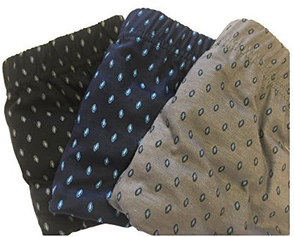 NOTTINGHAM N. 3 Slip Uomo Fianco Medio in Cotone Mercerizzato Elastico RIBATTUTO Fondo Scuro Fantasia - Realizzato in 100% Cotone.