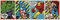 Marvel Comics Langbahnposter Retro Hulk, Captain America, Iron Man und Thor