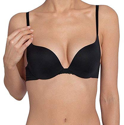 Sloggi Wow Lace WHU Bügel-BH Halbschalen Push-Up BH schwarz (0004) CS - Schwarz - 65D
