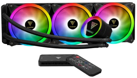 GAMDIAS Raff.Liquid CHIONE P2-360R 4*Fan RGB Remote Control + SYNC Software