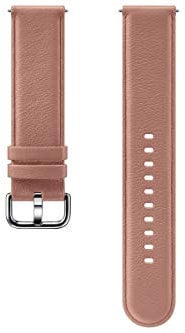 Samsung Galaxy Watch Active2 Lederarmband, Pink Gold