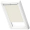 VELUX Original Dachfenster Verdunkelungsrollo, mit weißer Führungsschiene, Hellbeige, für UK08