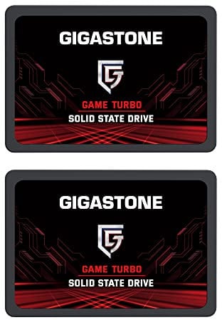 Gigastone SSD SATA III 128GB (2 Pack) 2,5 SSD interno 3D NAND Internal Solid State Drive Compatibile con Laptop e PC Desktop 2.5 Inch Velocità di Lettura fino a 520MB/s SLC Cache Performance