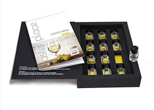 TASTERPLACE Aroma Set – White Wine – English – for Sommeliers – for Wine Lovers – Tasting Tool