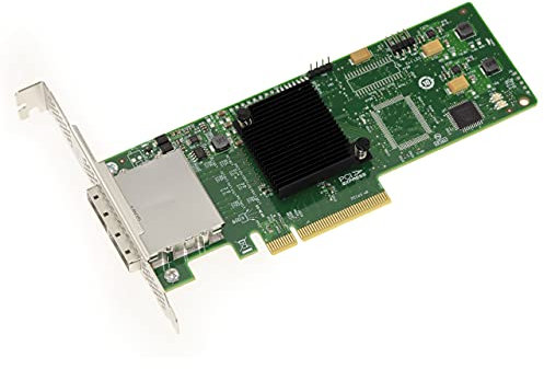 KALEA-INFORMATIQUE PCIe 2.0 SAS 6GB Controller-Karte mit 8 internen Ports. SAS 2008 OEM-Modell mit High- und Low-Profile-Winkeln.