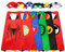 LATERN 6Pcs Superheld Cape und Maske, Cartoon Superheld Kostüme Verkleiden sich Spielzeug für Kinder Jungen Mädchen Geburtstag Party Favors