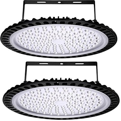 UFO LED Projecteur 500W - 2 Pack UFO Projecteur LED Industriel Blanc Froid 6000K - 50000LM Projecteur LED UFO Lumière d'entrepôt - LED High Bay Light pour Garage Atelier Usine Garage