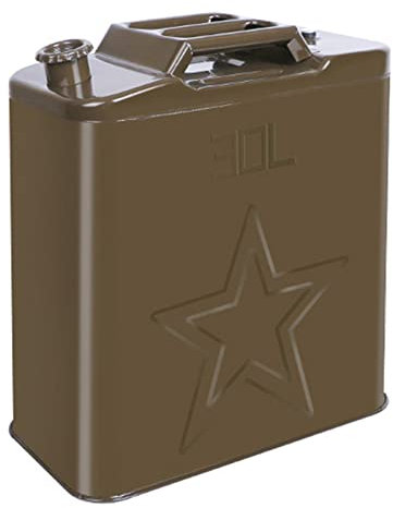 BHBXZZDB Bidon en métal pour Carburant et Huile 5L/10L/20L/25L/30L avec Bec verseur pour Carburant et Huile, bidon Essence