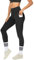 DDOBB Sport Leggings Damen High Waist Mit Taschen Bauchweg Sportleggins Gym Sporthose Leggins Blickdichte Lang Po Push Up Laufhose Yoga Hosen(Normal-Schwarz,XL)