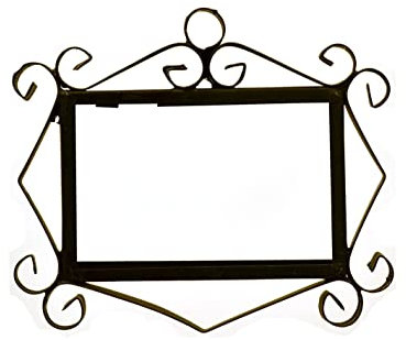 Altea Spanish Hand-painted Ceramic 11 x 5.5 cm or 2.165 x 4.331 inch House Number Tiles (3 Tile Frame)