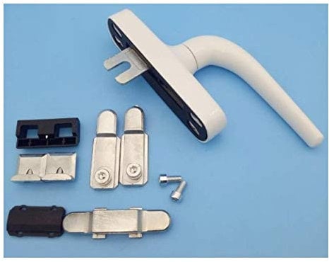 Aluminiumlegierung Griff Getriebe Tür- und Fenstergriffe Fenstergriff Griff Aluminium-Türen und Fenster (Color : Blanco)