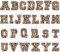 nbeads 26 Stück Alphabet Aufnähen Aufnäher, Buchstabe AZ Leopardenmuster Aufbügeln Patches Alphabet Applikation Für Kleidung Kleid Hut DIY Bastelbedarf