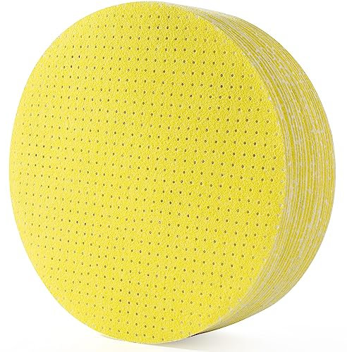 Selead Papier Abrasif 225mm Pastilles Abrasives Permanentes 25 Pièces Grain 60 Disques Abrasifs Perforés Feuilles Abrasives Ponceuse Pour Cloisons Sèches Girafe de Ponçage Ponceuse de Plafond