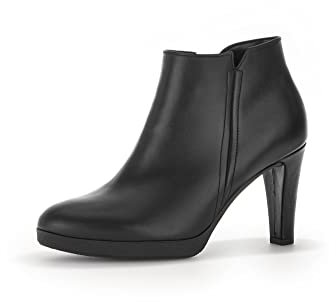 Gabor Damen Ankle Boots, Frauen Stiefeletten,knöchelhoch,reißverschluss,Stiefel,Bootee,Booties,halbstiefel,Kurzstiefel,schwarz,35 EU / 2.5 UK