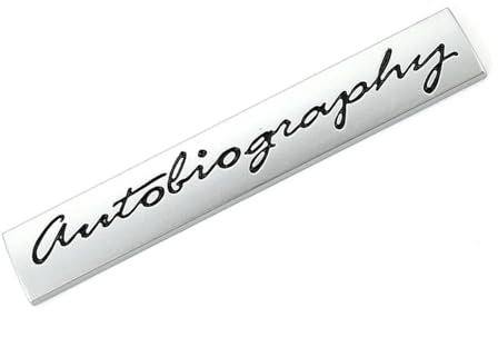 Autobiographie-Logo, Autoaufkleber, Emblem, Auto-Abzeichen, Aufkleber, kompatibel mit Ranger Rover L405 Sport Autobiographie Evoque Freelander (Color : Autobiography-03)