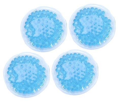 SOLUSTRE 4 Stück 8cm Runde Heiß Kalt Eisbeutel Für Brustpflege Wiederverwendbare Kühlpackungen Für Die Therapie Kalte Und Warme Kompressen Für Schmerzlindung Ergonomisches Design