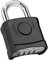 Diyife Cadenas Code 4 Chiffres, 52mm Extérieur Etanche, Robuste et Antivol, 8mm Loquet à Combinaison, Exterieur Serrure Porte de Garage, pour Jardins, Cours, Clôture, Casier - Noir