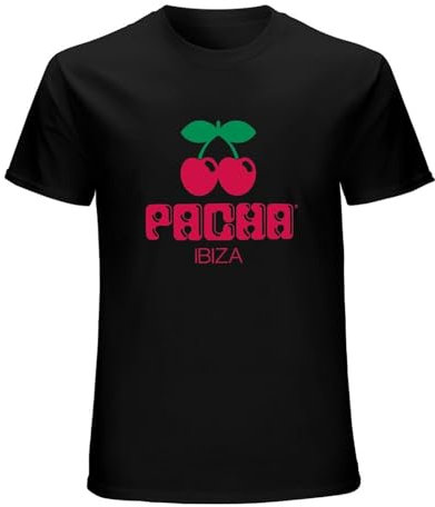 Camiseta para hombre con estampado de Pacha Ibiza, Negro , XXL