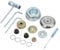 Folpus 16-piece Adapter Set for Weed Cutter Heads, Brush Cutter Blade Parts, Lock Nut, Blade Adapter Attachment for Grass Trimmer