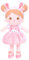 OUOZZZ Baby Puppe, Weiche Stoffpuppe mit Kleidung, Rosa Hasen-Puppe Kuschelpuppe für Kinder ab 3 Monaten - Baby Geschenk zur Geburt Mädchen Jungen, 38cm