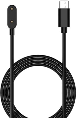 Wigento Für Samsung Galaxy Fit 3 Smart Watch Charging Ladekabel USB - C 1 Meter Schwarz