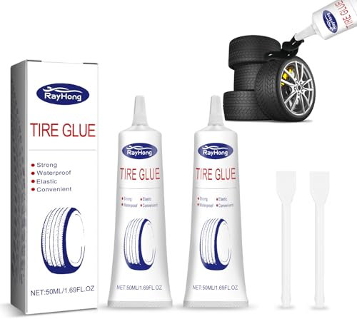 AN-WATTY 2 Stück Gummikleber, Felgen Reparaturset, Reifenreparaturset, Reifen Reparaturset, Autoreifen Reparaturset, Reifenkleber, Reifendichtmittel Fahrrad, Gummi Kleber, Reifendichtmittel Auto