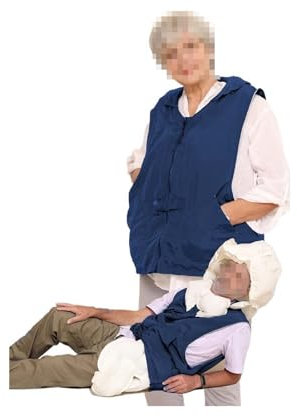 Anti-Fall-Airbagweste for Ältere Menschen Fahrrad-Airbag-Jacke/Weste Airbags Automatisch Erkennen Und Auslösen Wiederverwendbar Zum Schutz Älterer Menschen(Size:X-Large)