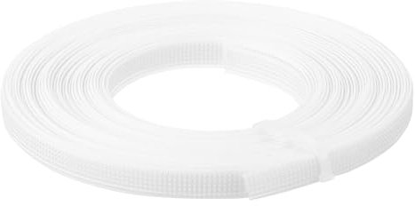 QUARKZMAN Nähen Knochen, 1 Stück 10 Yards 8mm - Polyester Durchnähbares Niedrigdichtes Korsett Knochen für Brautkleid, Brautkleid (Weiß).