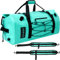 Lanedo Wasserdichte Reisetasche mit 80 l Fassungsvermögen, strapazierfähige Gurte und Griffe, für Kajakfahren, Paddleboarden, Bootfahren, Rafting, Angeln, Camping (Seeblau)