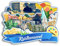 Quwsne Kühlschrankmagnet Kristiansand Norwegen Kühlschrankmagnet Stadt Reise Souvenirs Touristengeschenke 3D klassische Sehenswürdigkeiten handgefertigt Handwerk Heimdekoration 2270