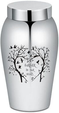 Urnen für Menschen Asche Andenken Kremation Urne Persönliche Beerdigung Urne für Haustier oder menschliche Asche Gedenkstätte Asche Andenken (Vogel-Baum)