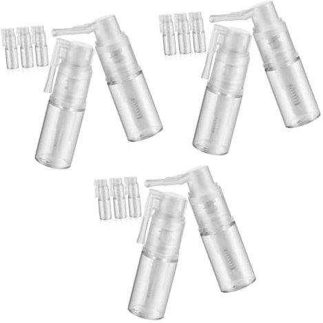 FRCOLOR 15pcs Detangling Spray Bottles Portable Powder Spray Pump for Hair Fiber Dry Shampoo