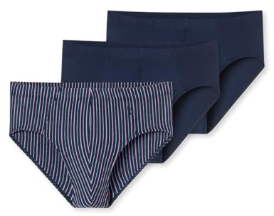 Schiesser Herren 3 PACK Unterwäsche Slips mit weichem Bund Bio Baumwolle Multipack - 95/5 Organic