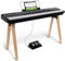 Alesis Recital Home Digital Piano with 88 Hammer Action Weighted Keys, Stand, Pedals and Lessons, Black