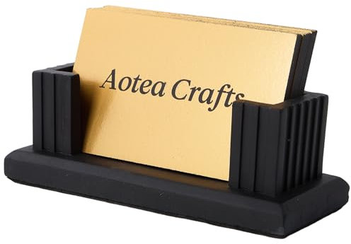 Moderner Visitenkartenhalter aus Beton, ästhetisch, geriffelt, minimalistisch, für Damen und Herren, stabiler Zement-Visitenkartenhalter, moderne industrielle Ästhetik für Bürodekoration