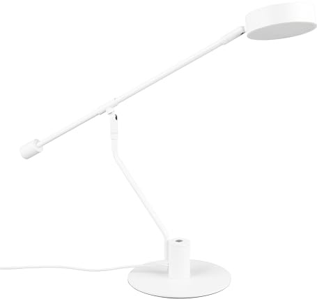 Trio Leuchten LED Schreibtischleuchte Manduro 549010131, Metall Weiß matt, inkl. 6 Watt LED, Dimmer, Lichtfarbe einstellbar