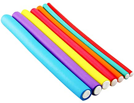 OFFIGAM 20 Stück Kaltwellen Lockenwickler 1,8cm Flexibel Haarstyling Spirallocken Ohne Hitze Für Damen Mit Aufbewahrungstasche