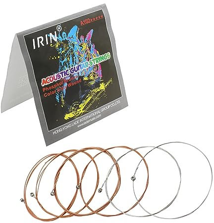 6 Stück Folk-Gitarrensaiten Phosphor-Bronze-Stahlsaiten, klassische Saiten, Ersatzgitarrensaiten, Intonation