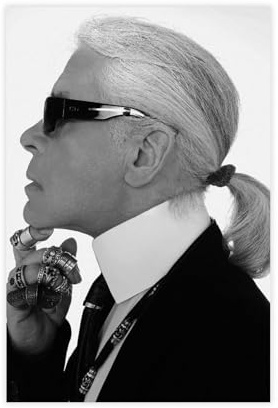 ZAQMKOL Karl Lagerfeld Poster (10) Leinwandposter Wandkunst Dekor Druck Bild Gemälde für Wohnzimmer Schlafzimmer Dekoration 60 x 90 cm