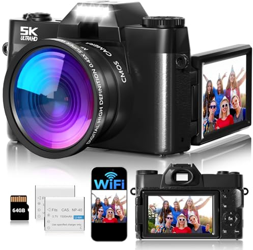 Fotocamera digitale professionale per la fotografia, compatta fotocamera digitale Point and Shoot